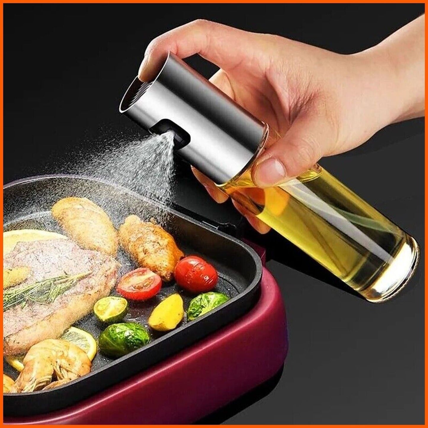 Stainless Olive Oil Sprayer Cooking Mister Spray Fine Bottle Kitchen US