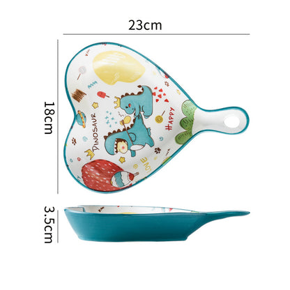 Cartoon Ceramic Dishes Set Tableware Bowl Household