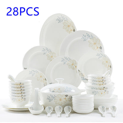 Bone China Tableware Set Bowl And Plate European Style Bowl And Dish Set