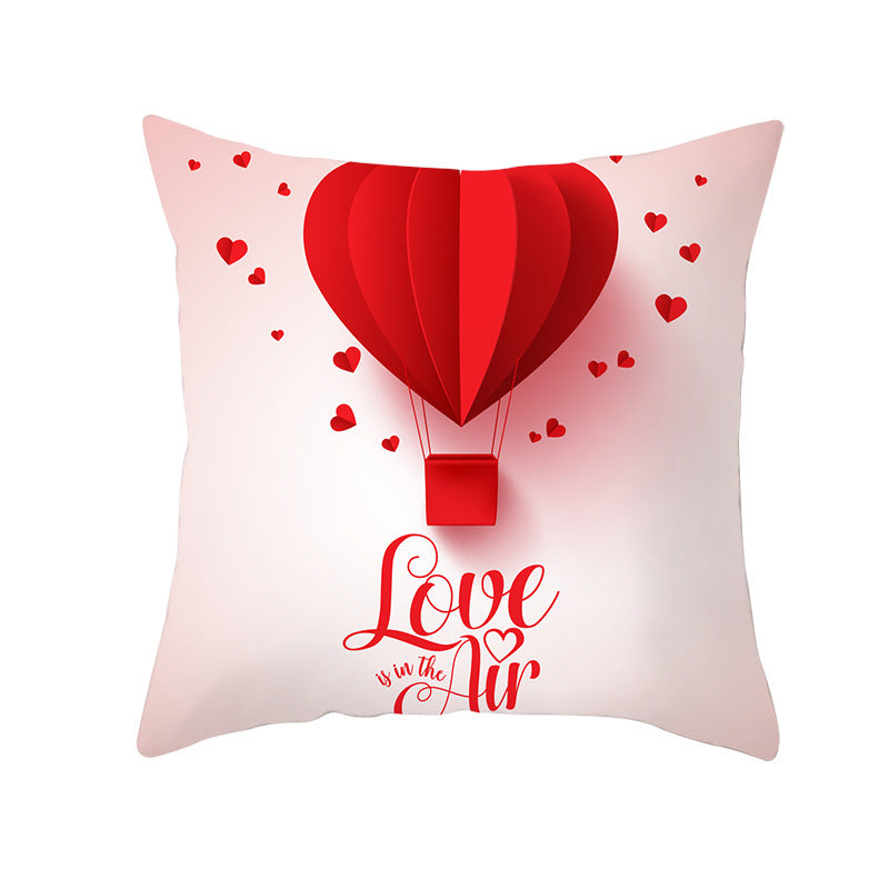 Home Valentine's Day Graphic Print Pillowcase