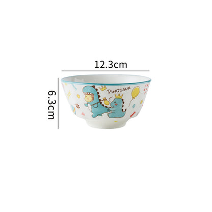 Cartoon Ceramic Dishes Set Tableware Bowl Household