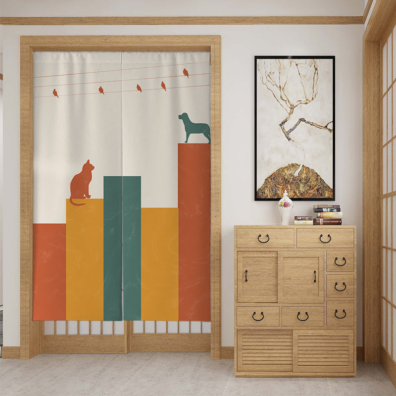 Custom Fabric Door Curtain Partition Curtain