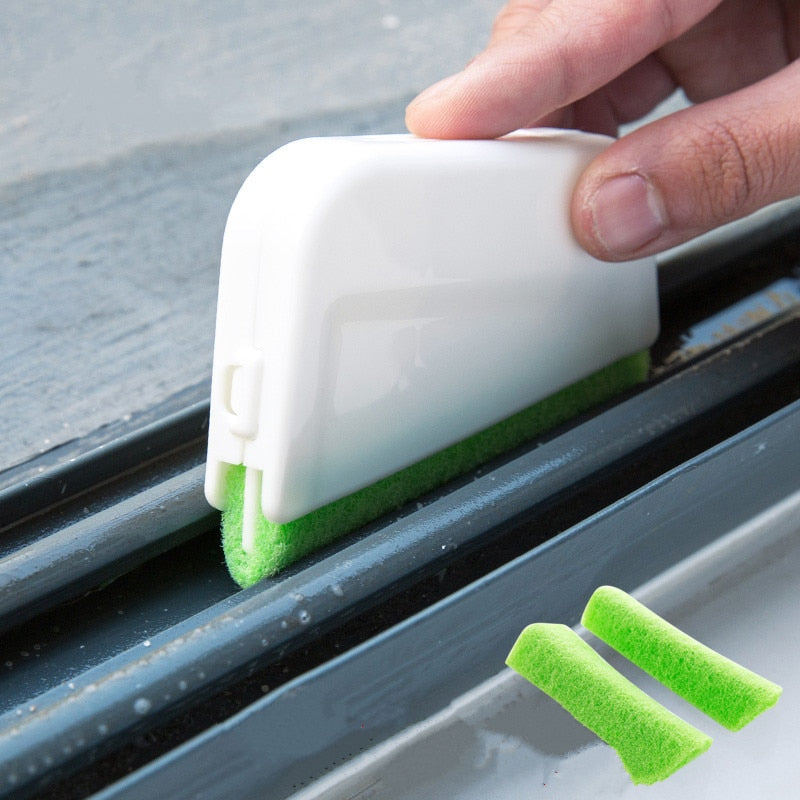 1 set window groove cleaning brush Nook Cranny Window Cleaner Bathroom