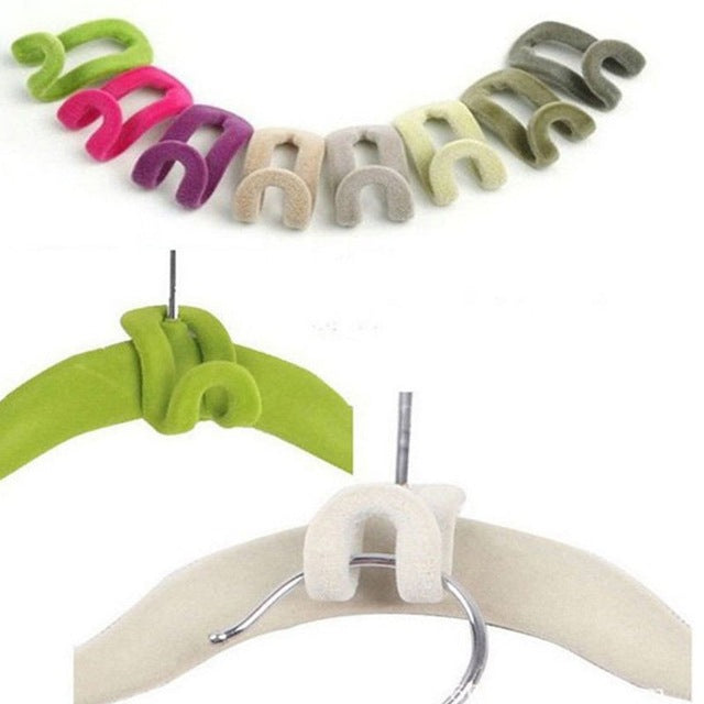 Tiered Clothes Hanger Hooks