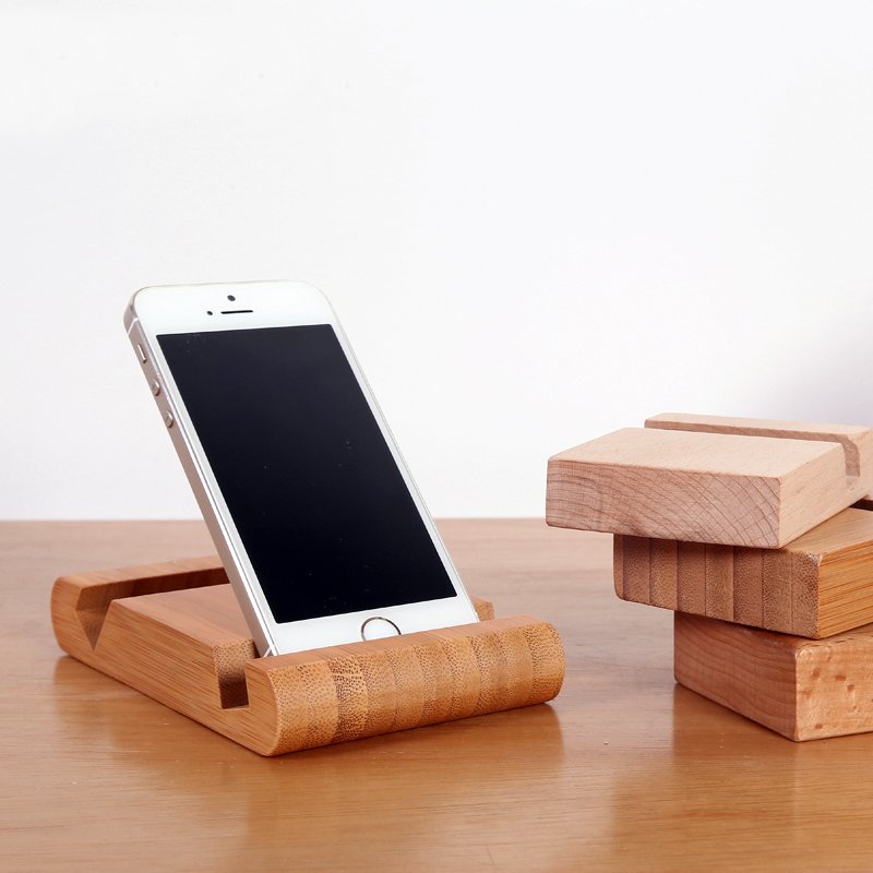 Bamboo Phone Holder Card Holder