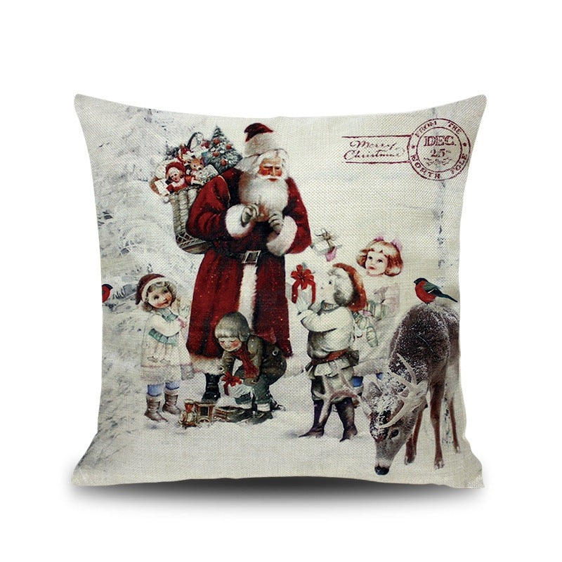 Cartoon christmas pillow pillow