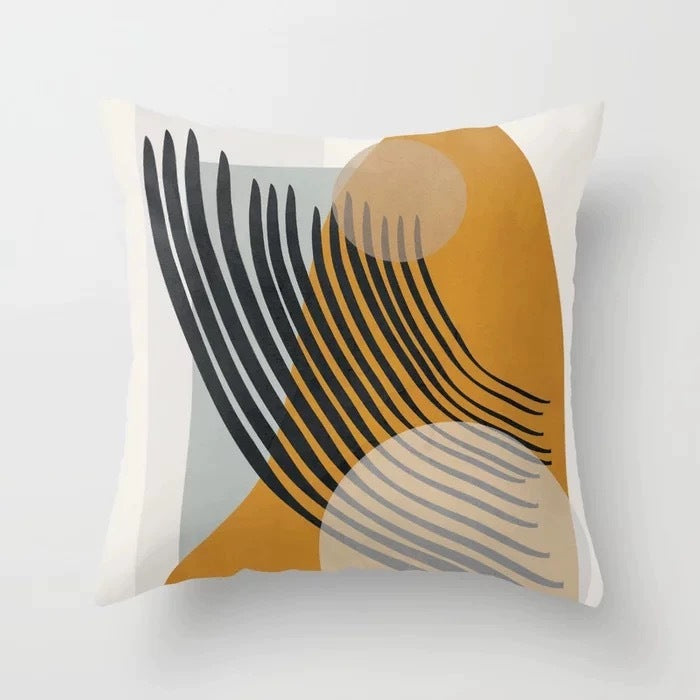 Abstract geometric portrait pillowcase home sofa cushion pillow cushion cover