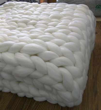 Acrylic woven super thick wool blanket