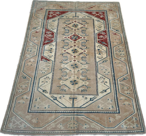 Authentic Anatolian Handmade Rug - Traditional Turkish Wool Carpets for Timeless Elegance