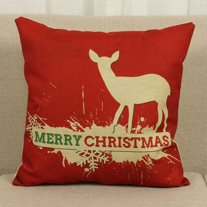 Christmas elk pillowcase