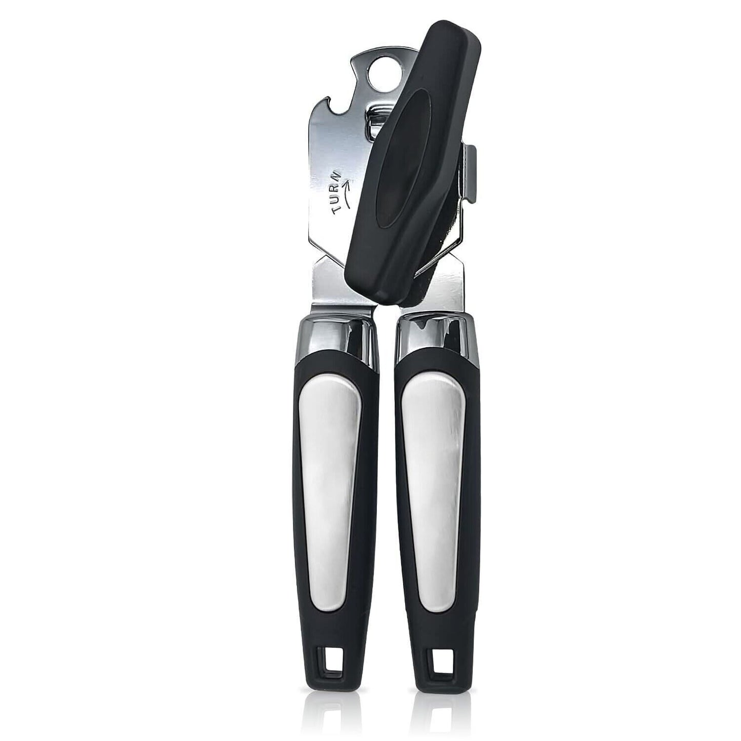 Manual Can Opener Smooth Edge Heavy Duty Stainless Steel Blades Beer Opener