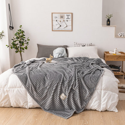 Single layer blanket milk fleece blanket