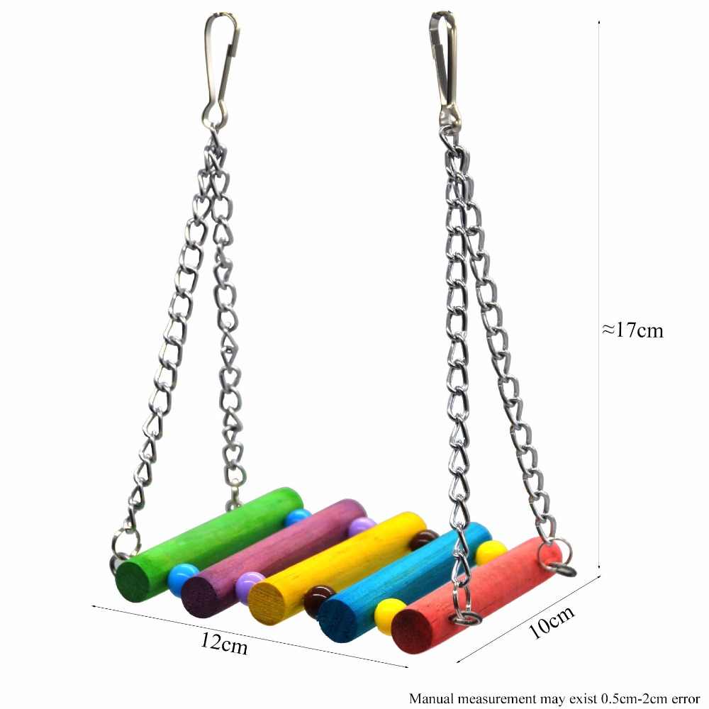 Colorful suspension bridge swing stand bar stand peony