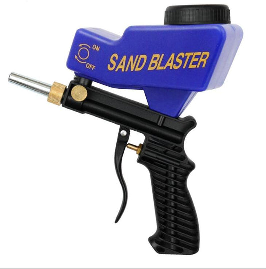 Portable gravity sandblasting gun pneumatic sandblasting set small rust sandblasting device sand blasting machine