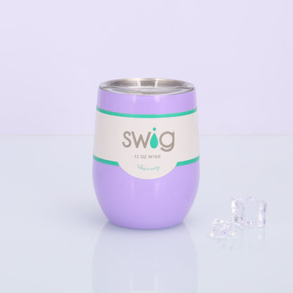 Swig Eggshell Cup 12oz Stainless Steel Wine Mug