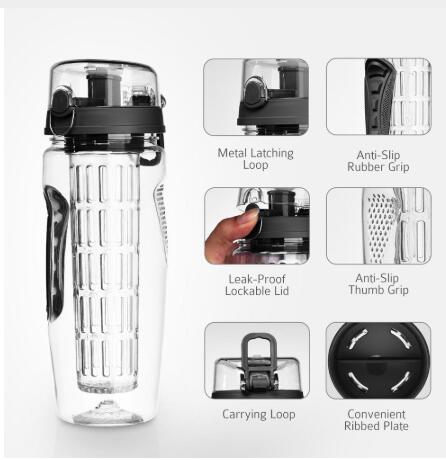 Free Fruit Infuser Juice Shaker Bottle Portable Climbing Camp Bottle