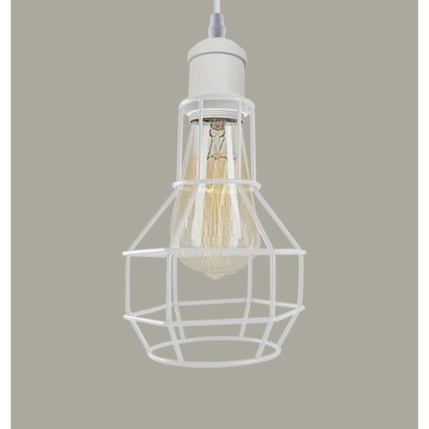 Modern Loft Vintage Industrial Retro Wire Cage Shade Pendant