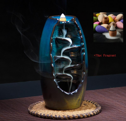 Multi-layers Ceramic Back flow Incense Burner