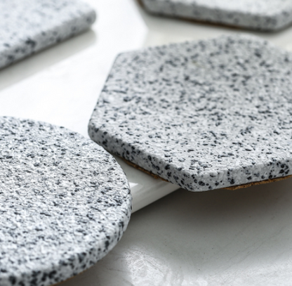 Granite Pattern Ceramic Coaster Tea Cup Pad