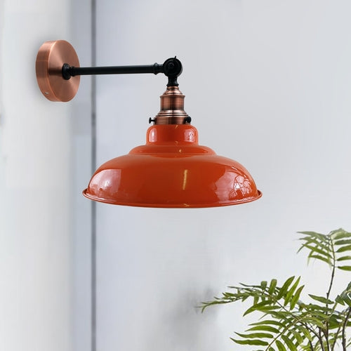 Shade With Adjustable Curvy Swing Arm Wall Light Fixture Loft Style