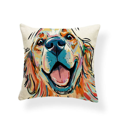 Dog Series Linen Cushions