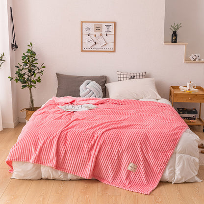 Single layer blanket milk fleece blanket