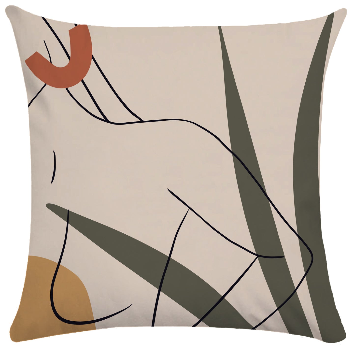 Abstract female pillowcase