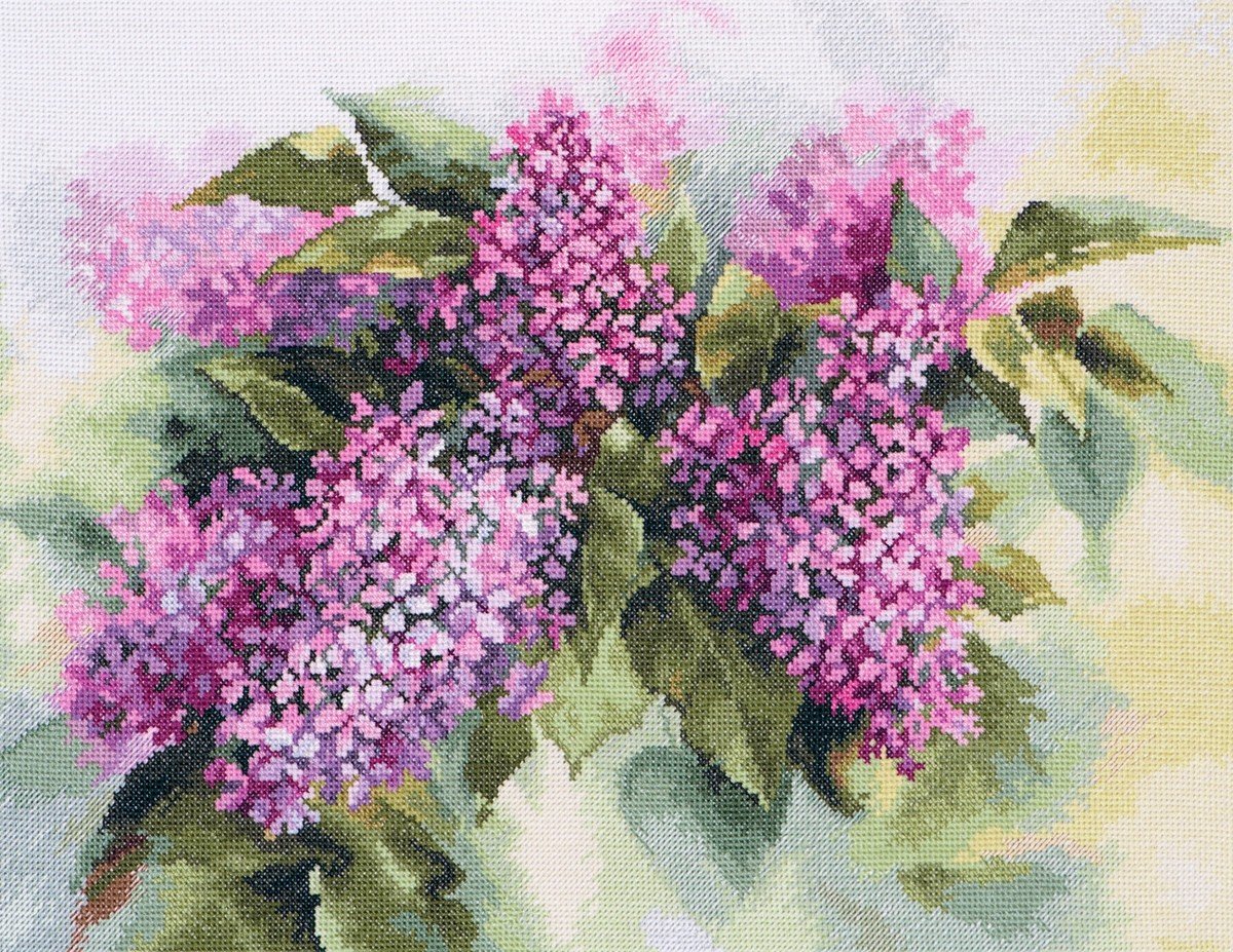 Watercolor Lilac 2-45 Cross-stitch kit