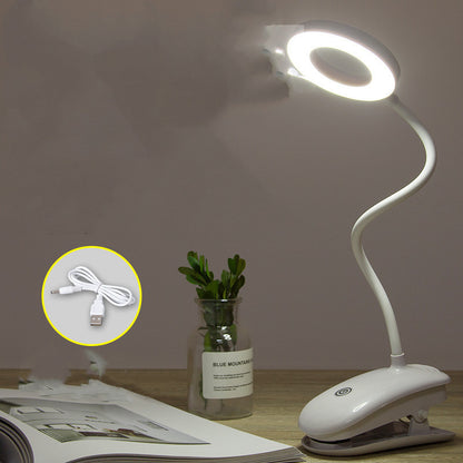 Clip-on rechargeable desk lamp