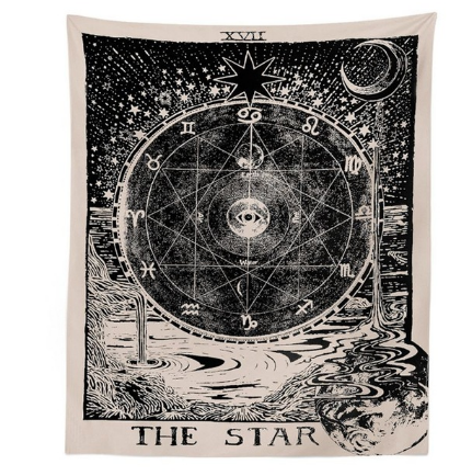 Astrology star sun star moon living room bedroom tapestry home decoration