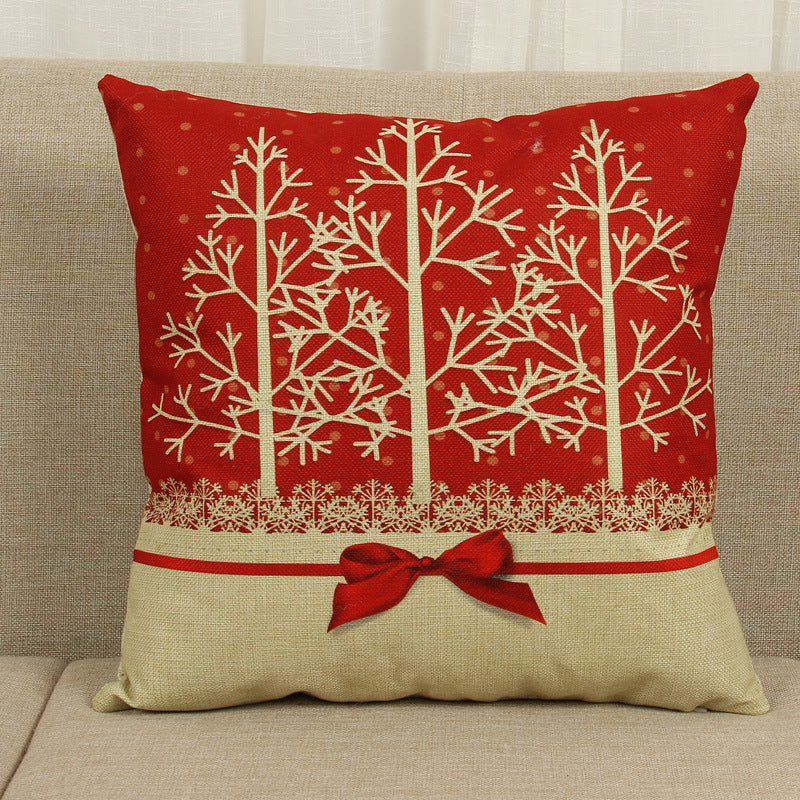 Christmas elk pillowcase