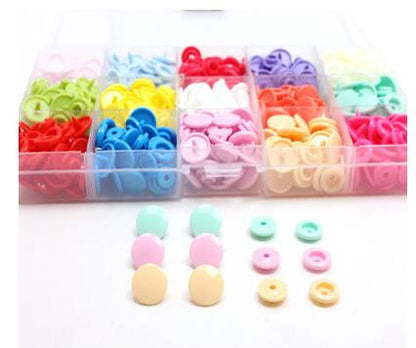 Sewing Resin Plastic Snap Button Box Set