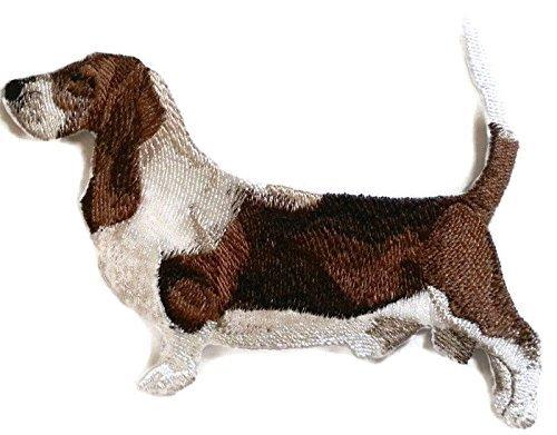 Custom Dog Portrait [Basset Hound ] Embroidery Iron On/Sew Patch [5.5"