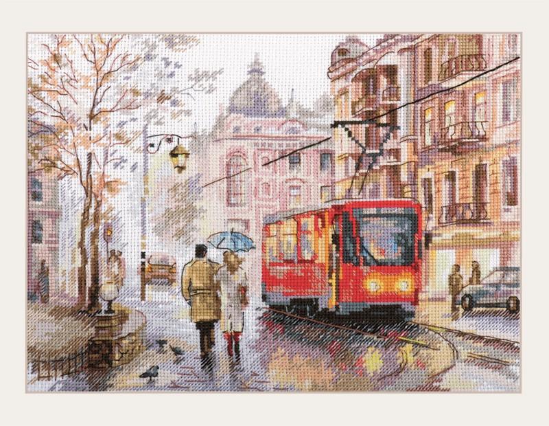 October in the City 3-29 Cross-stitch kit