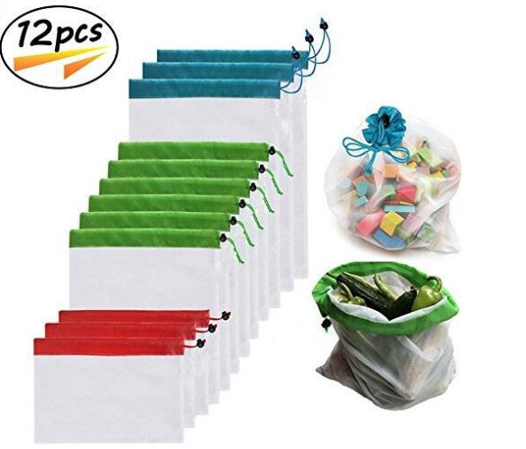 Fruit and vegetable multi-functional splicing beam mouth mesh bag suit combination