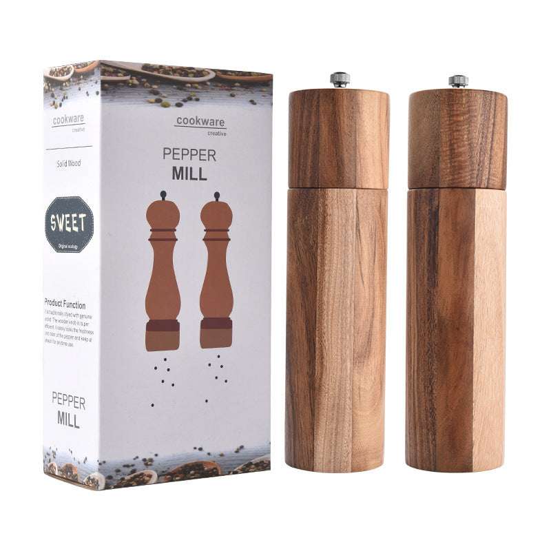 Cylindrical ceramic core manual pepper grinder