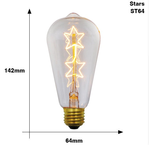 Edison Bulb E27 220V 40W ST64 A19 T45 G80 G95 G125 Incandescent filament bulb lighting Retro Edison Light Bulb