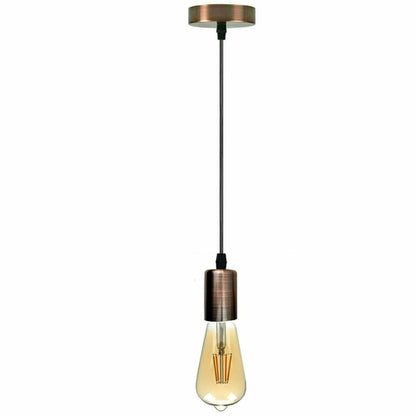 Vintage E27 Fitting Suspension Light Base Copper Lamp Holder Ceiling