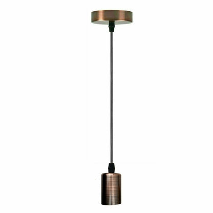 Vintage E27 Fitting Suspension Light Base Copper Lamp Holder Ceiling