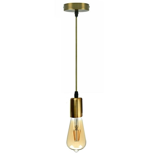 Vintage E27 Fitting Suspension Light Base Copper Lamp Holder Ceiling