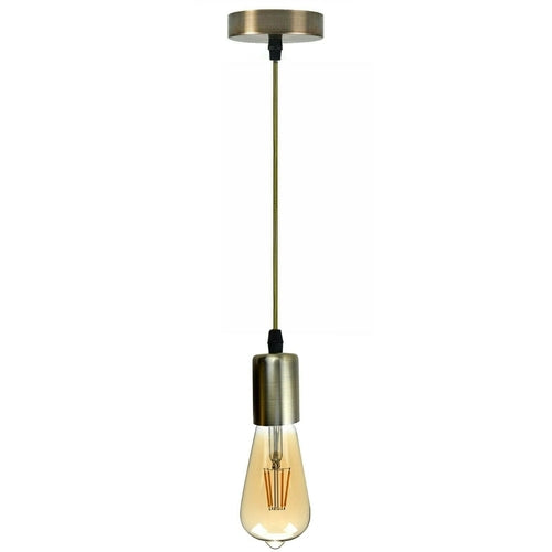 Vintage E27 Fitting Suspension Light Base Copper Lamp Holder Ceiling