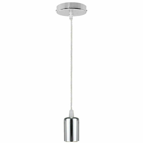 Vintage E27 Fitting Suspension Light Base Chrome Lamp Holder Ceiling