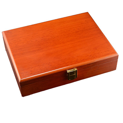 Paired Wooden Cufflinks Display Box Piano Paint Jewelry Ring Storage Box