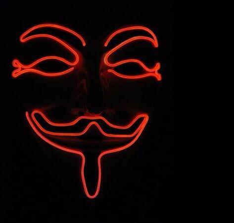 New LED Guy Fawkes Mask