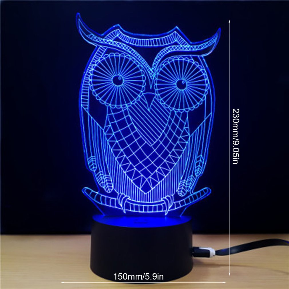 Visual stereo light LED colorful night light Valentine's Day