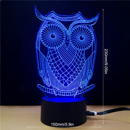 Visual stereo light LED colorful night light Valentine's Day