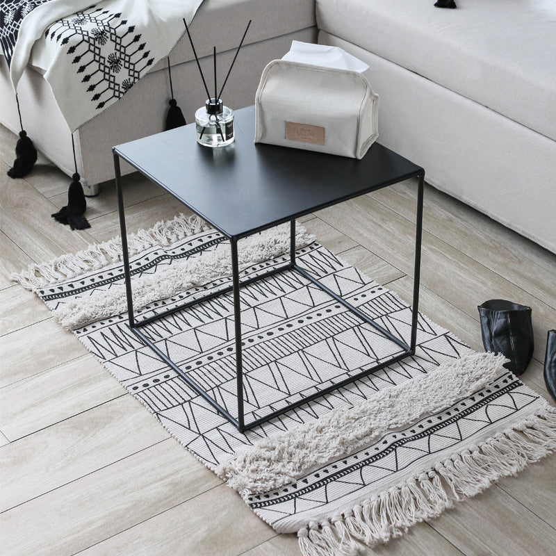 Carpet  geometric household cotton and linen mat