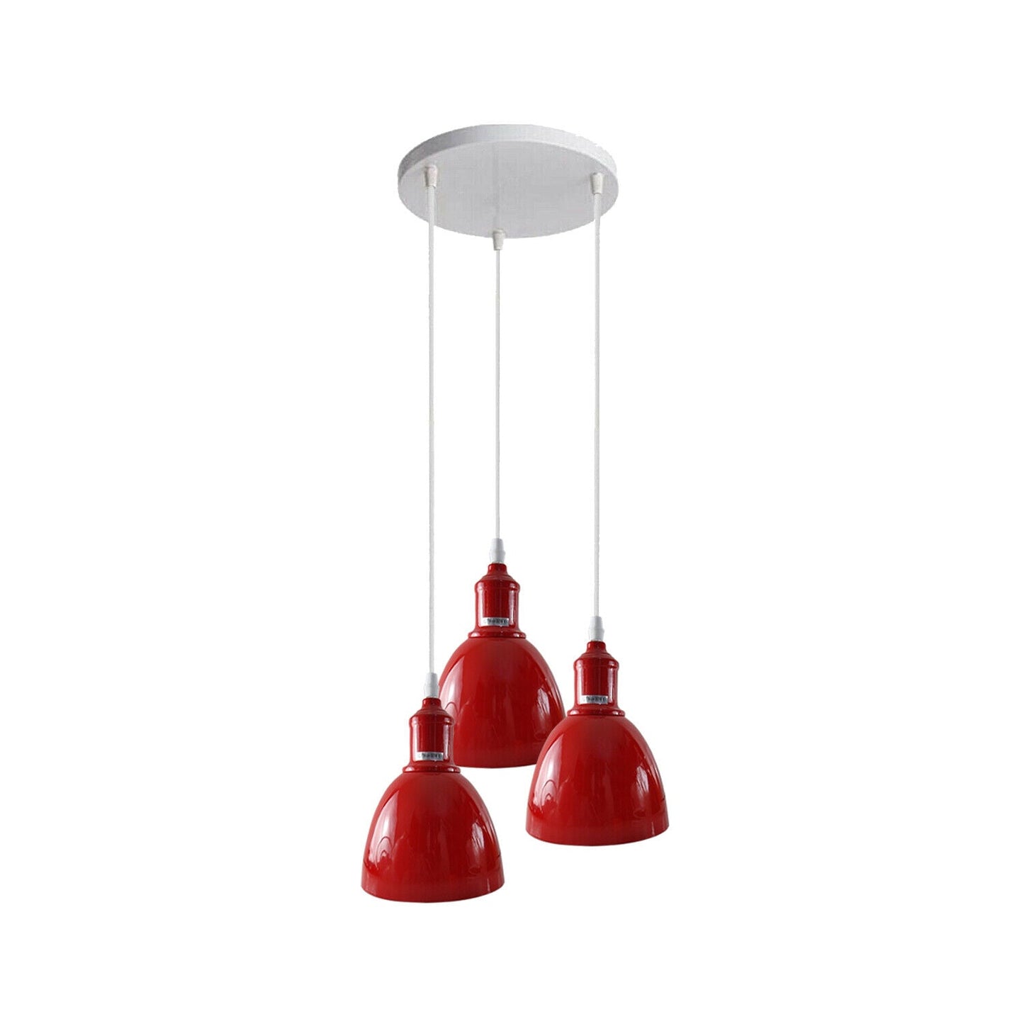 Pendant Light Modern 3-Way Cluster Red Ceiling Pendant Light ~3904