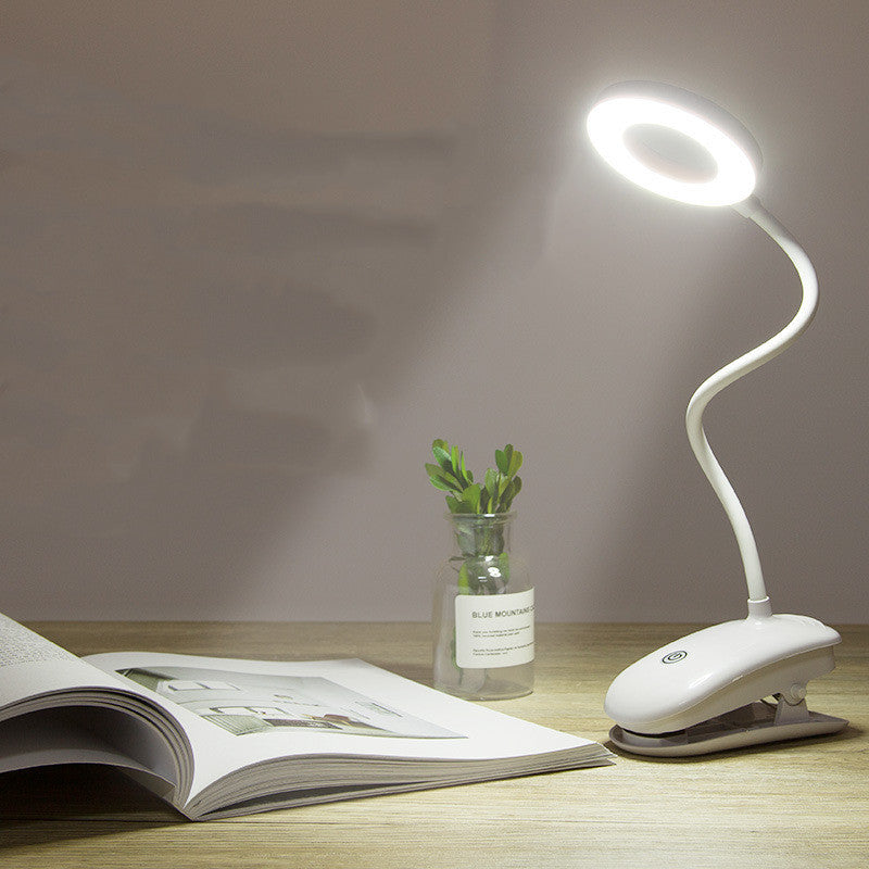 Clip-on rechargeable desk lamp