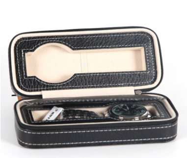 Watch Box Watch Zipper Bag Storage Bag Watch Storage Bag Watch Box Leather Bag Portable Zipper Watch